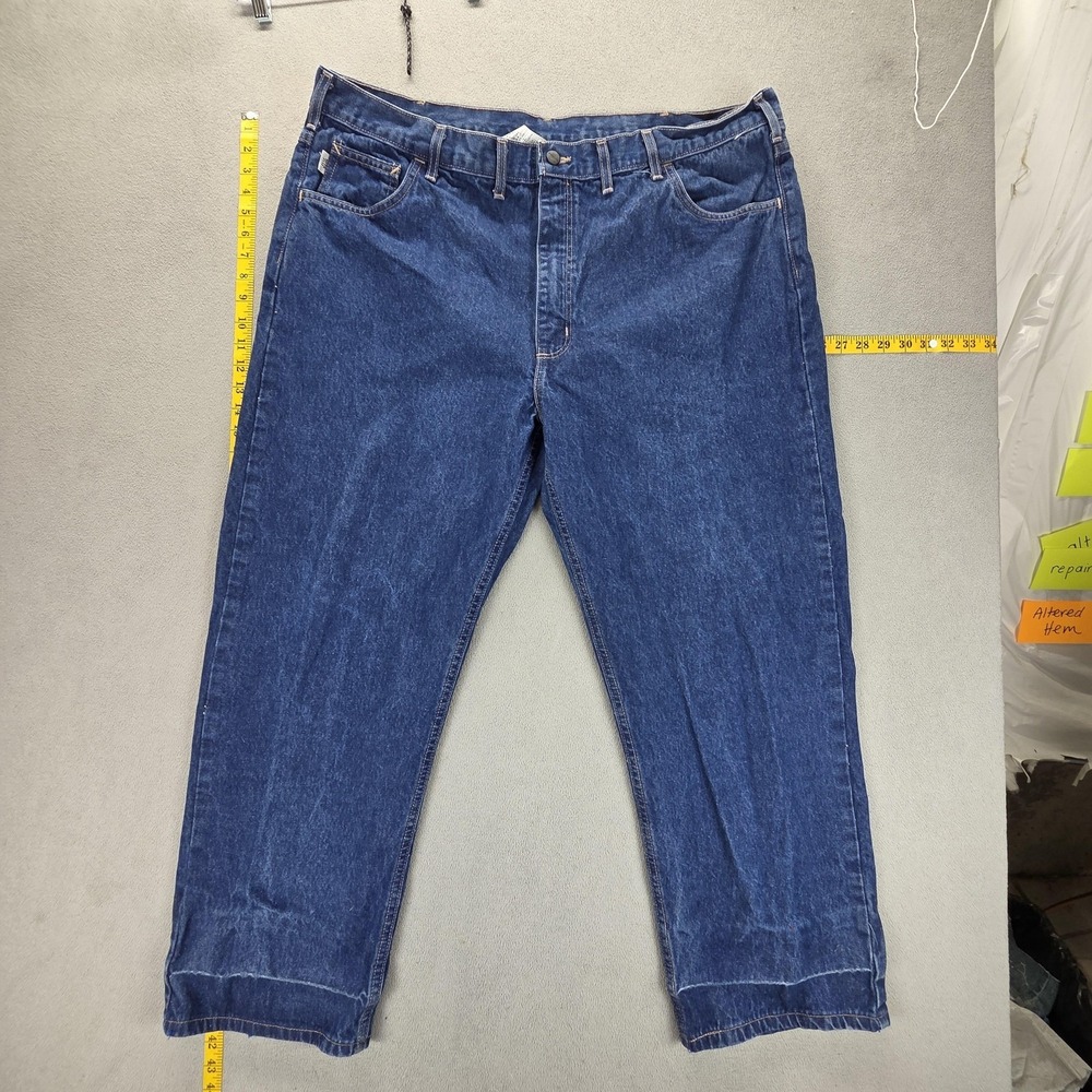 Vintage Carhartt FR Jeans Mens Signature‎ Denim Relaxed Fit Made USA Fits 42x28